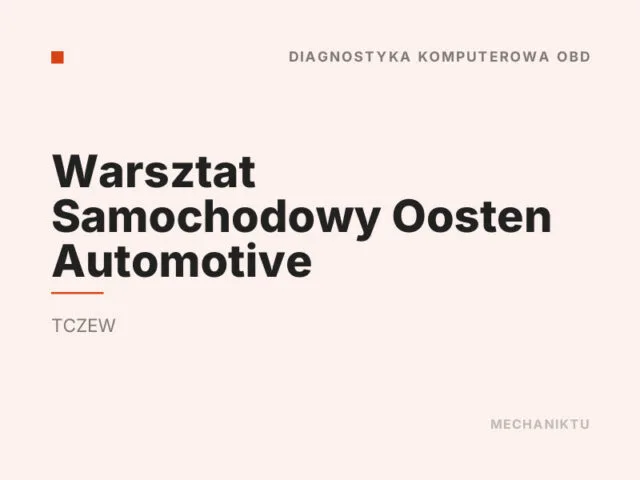 Warsztat Samochodowy Oosten Automotive