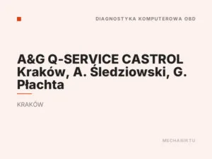 A&G Q-SERVICE CASTROL Kraków, A. Śledziowski, G. Płachta