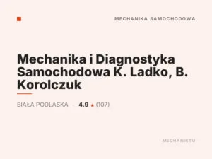 Mechanika i Diagnostyka Samochodowa K. Ladko, B. Korolczuk