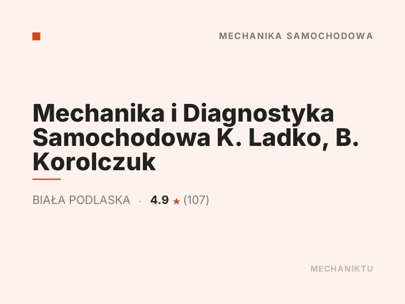 Mechanika i Diagnostyka Samochodowa K. Ladko, B. Korolczuk, Diagnostyka komputerowa OBD, Biała Podlaska