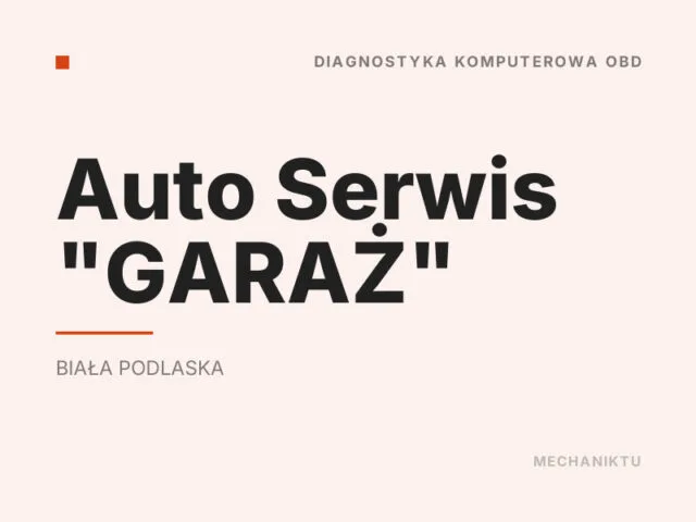 Auto Serwis „GARAŻ”