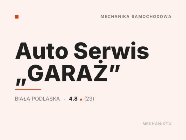 Auto Serwis „GARAŻ”
