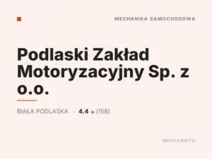 Podlaski Zakład Motoryzacyjny Sp. z o.o.